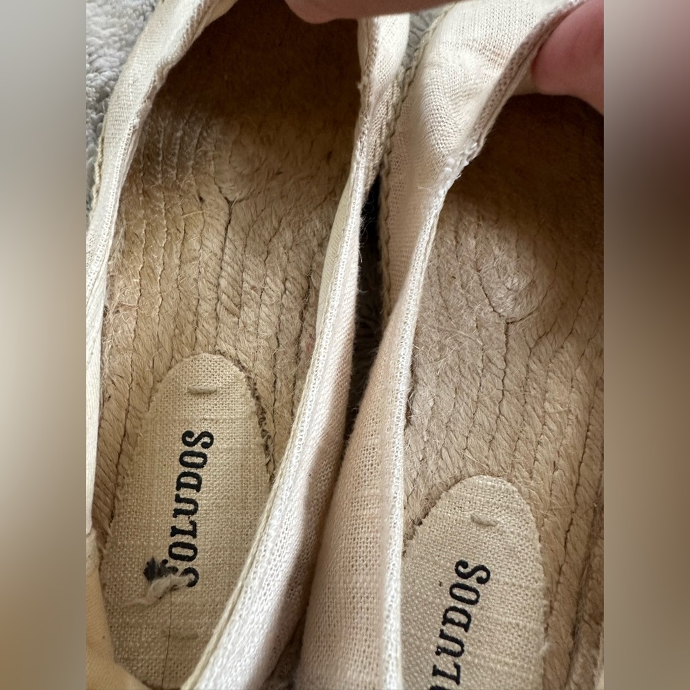 Soludos platform canvas espadrilles size 9.5 - Picture 3 of 11